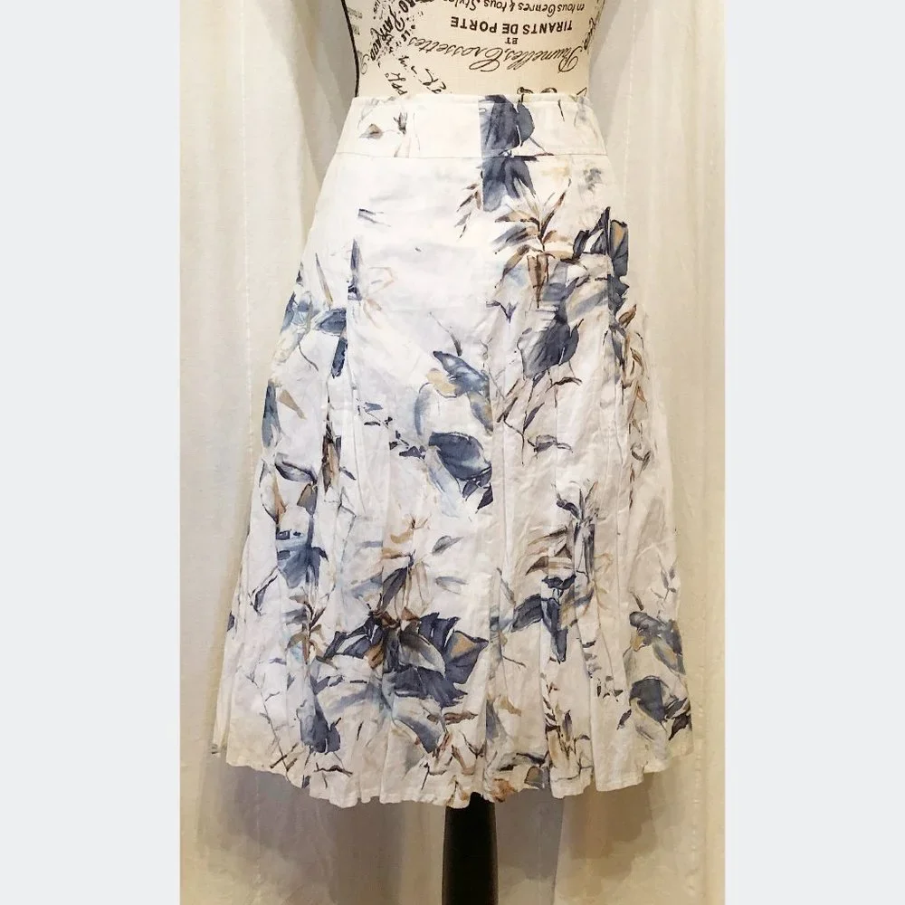 Floral Knee Length Skirt - Picture 1 of 15